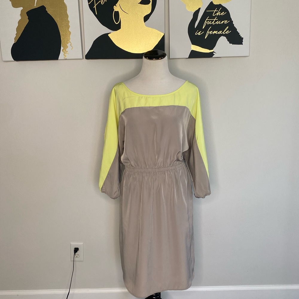 Attention Neon/Grey Color block dress Size XL